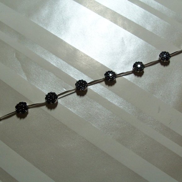 Sterling Silver Black Onyx Bracelet - Picture 3 of 5